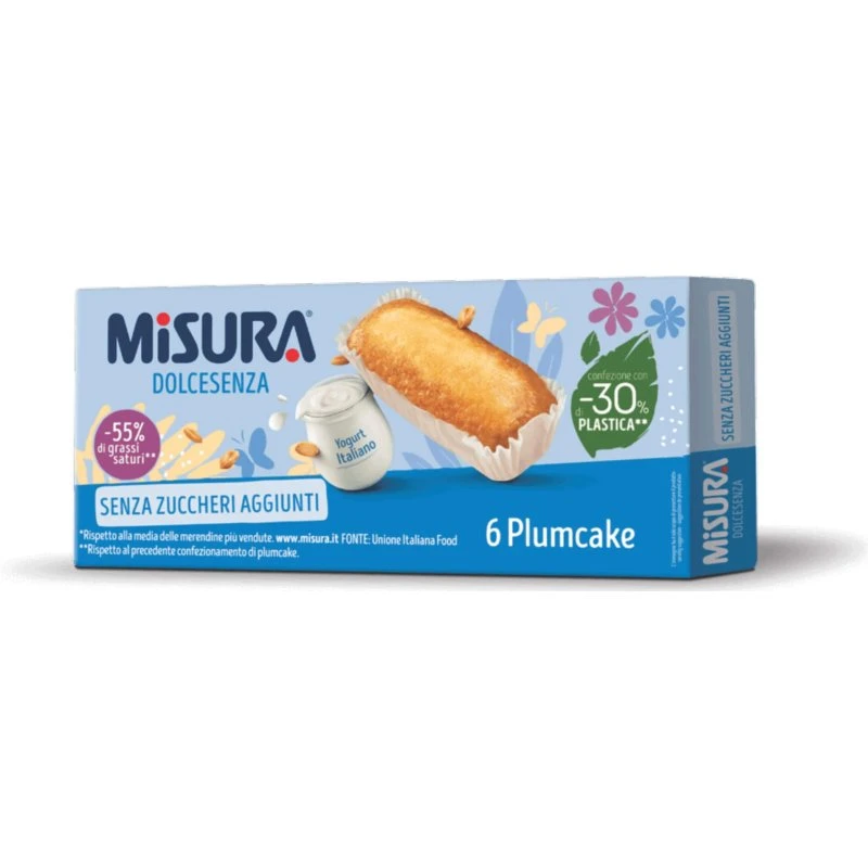 Misura Plumcake allo Yogurt Senza Zuccheri Aggiunti 190 g