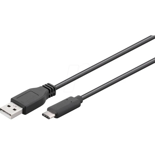 Goobay Cavo USB-C a USB-A 0,5 m Nero