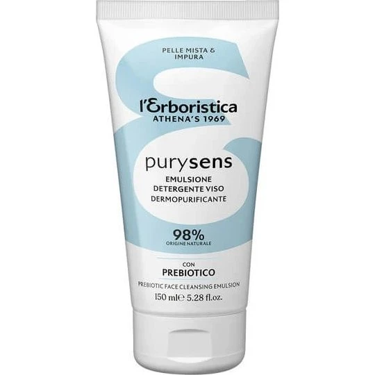 L'Erboristica Purysens Emulsione Viso con Prebiotici, 150 ml