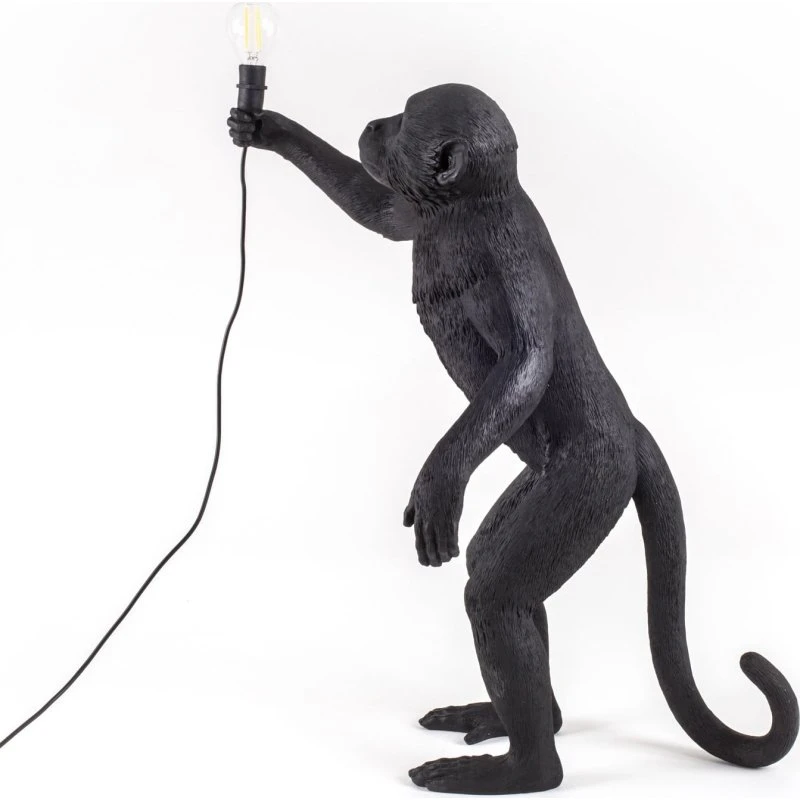 Seletti Monkey Lampada da Tavolo Esterna Nera