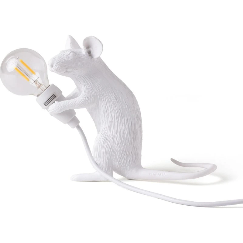 Seletti Mouse Lamp Mac Sitting - Lampada da Tavolo Design