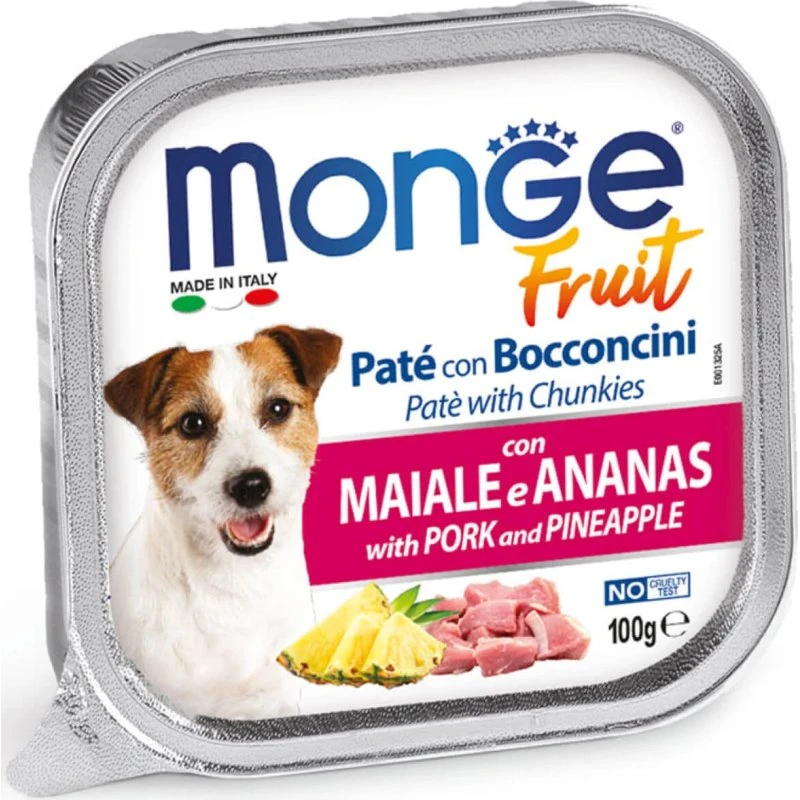 Monge Fruits Maiale e Ananas per Cani - 100g