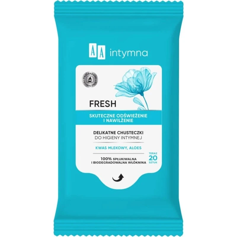 AA Intima Salviettine per l'igiene intima Fresh, 20 pezzi