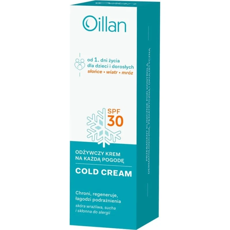 Oillan Cold Cream Crema Protettiva Viso e Corpo SPF30