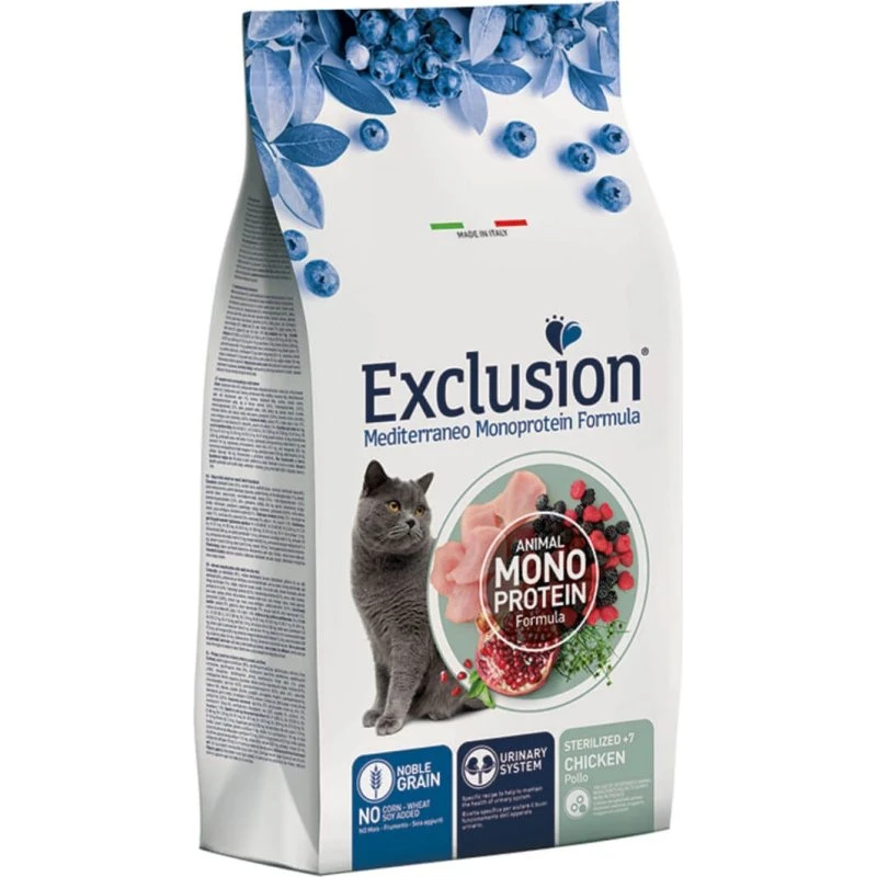 Exclusion Mediterraneo Sterilized +7 Pollo 1,5kg