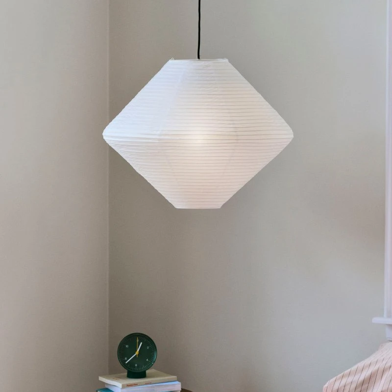 Paralume HAY Diamond Ø 60 cm, Bianco, Carta e Bambù