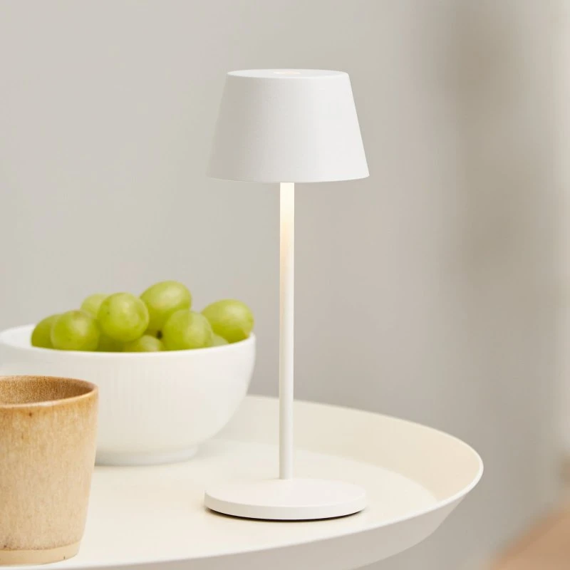 Loom Design Lampada da Tavolo Modi Micro Portable IP65 Bianca