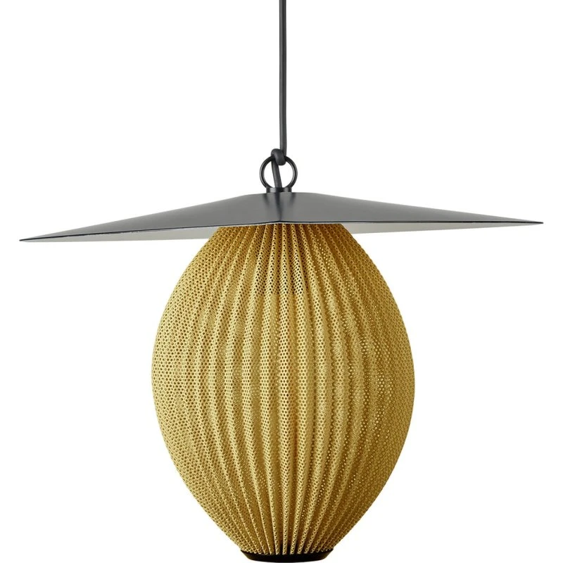 Gubi Lampada a sospensione Satellite 45x27 cm Nero/Oro Senape