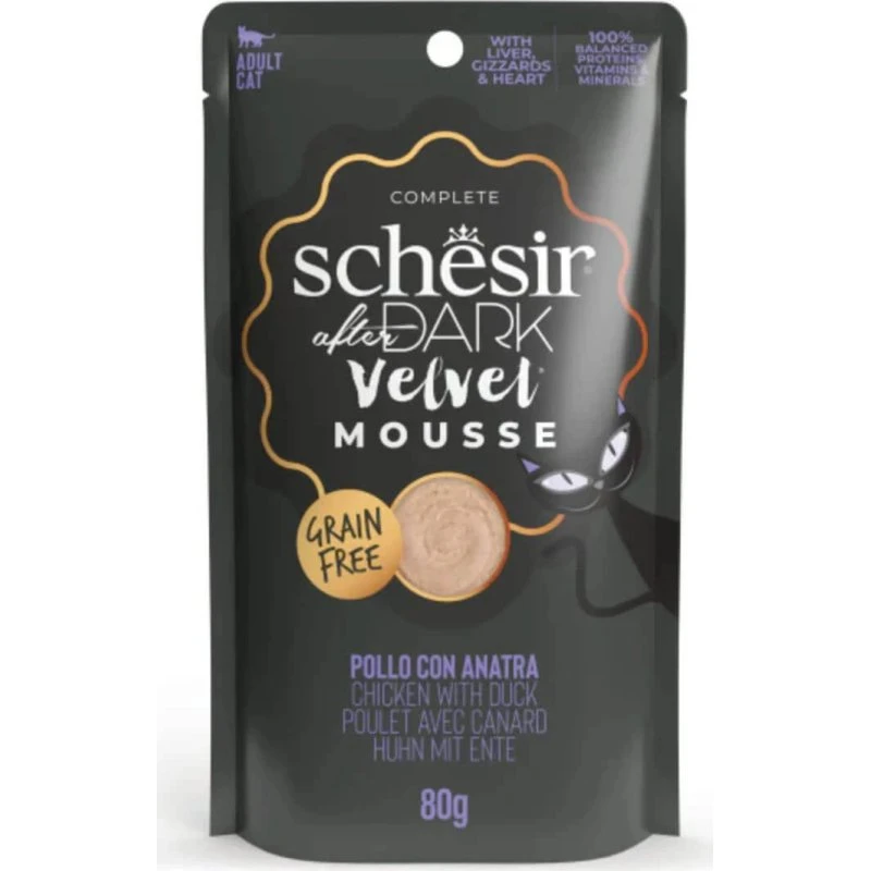 Schesir After Dark Velvet Mousse Pollo e Anatra 80g