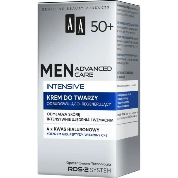 AA Men Advanced Care Intensive 50+ Crema Viso Rigenerante