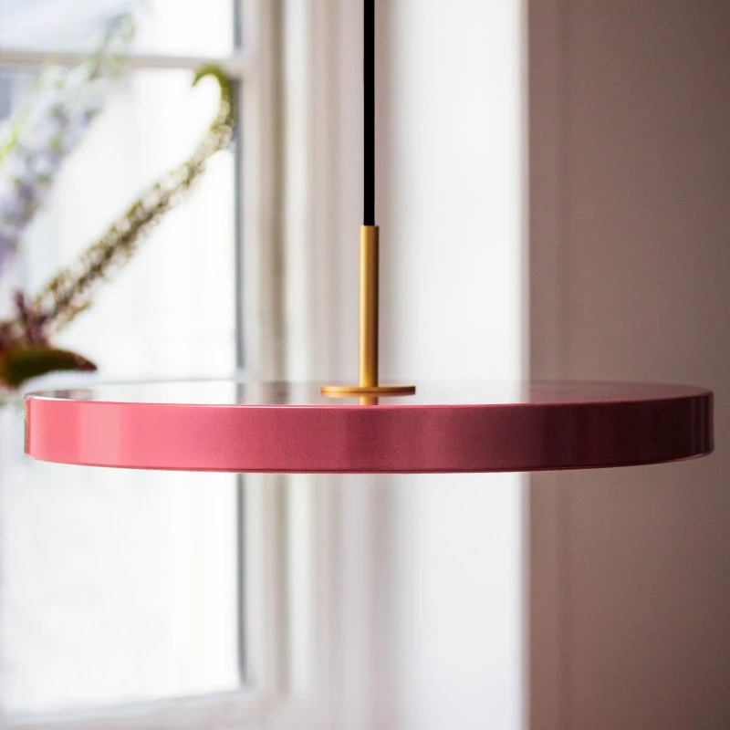 Lampada a sospensione UMAGE Asteria Medium, Rosa/Ottone, Ø 43 cm