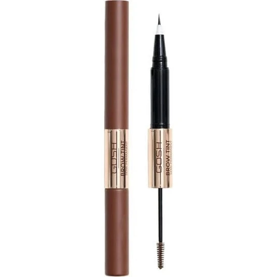 Gosh Tinta per Sopracciglia 2 in 1 con Gel, 002 Marrone Scuro
