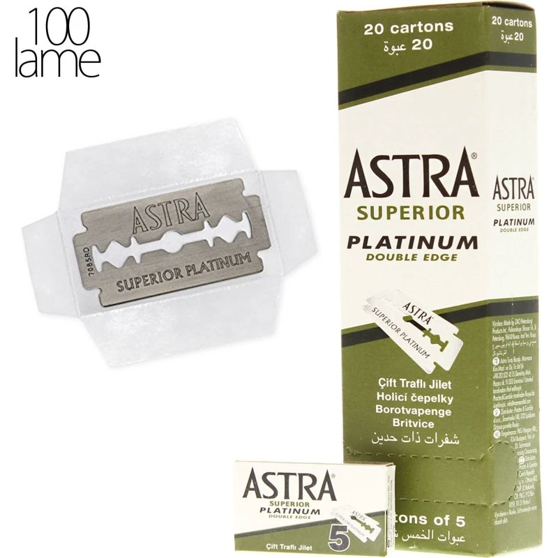 Astra Lame da Barba Superior Platinum 100pz