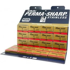 Gillette Perma-Sharp Lamette da Barba Box da 100pz
