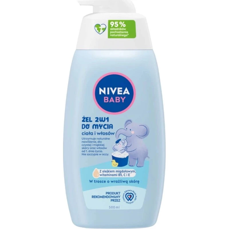 Nivea Baby Shampoo e Gel Doccia 2 in 1, 500 ml