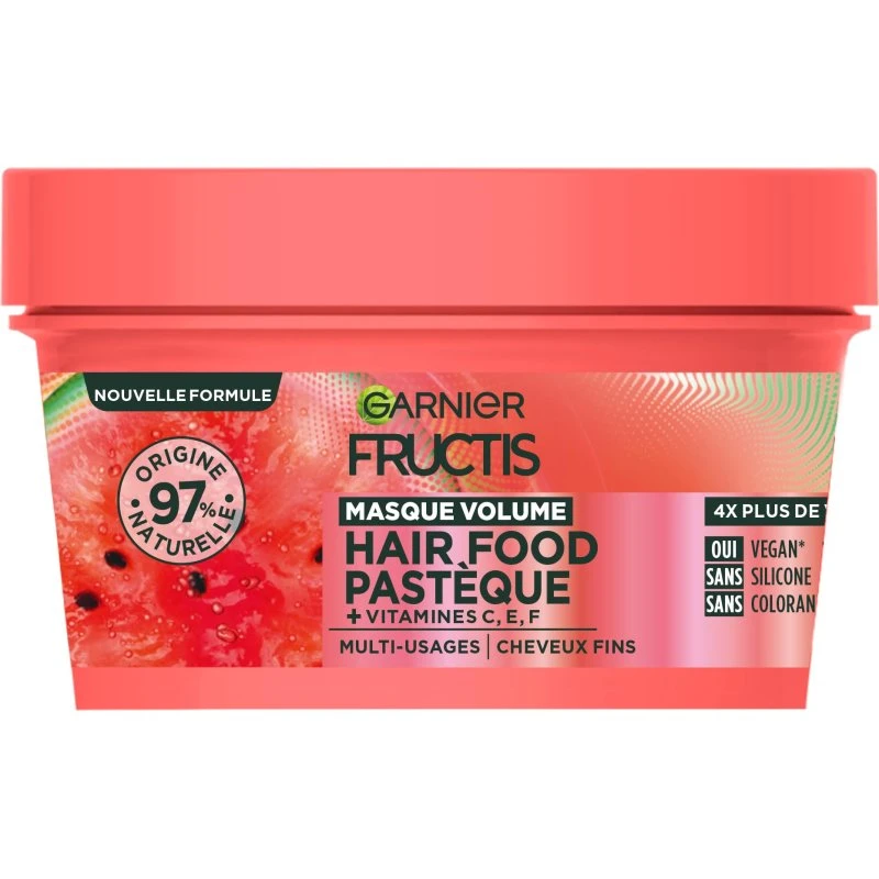Garnier Fructis Hair Food Maschera Anguria 320ml per Capelli Fini