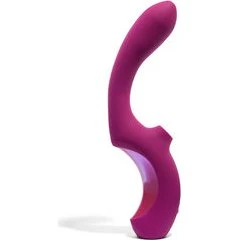 Momba Sucker Vibratore con Stimolazione Interna e Clitoride - Borgogna