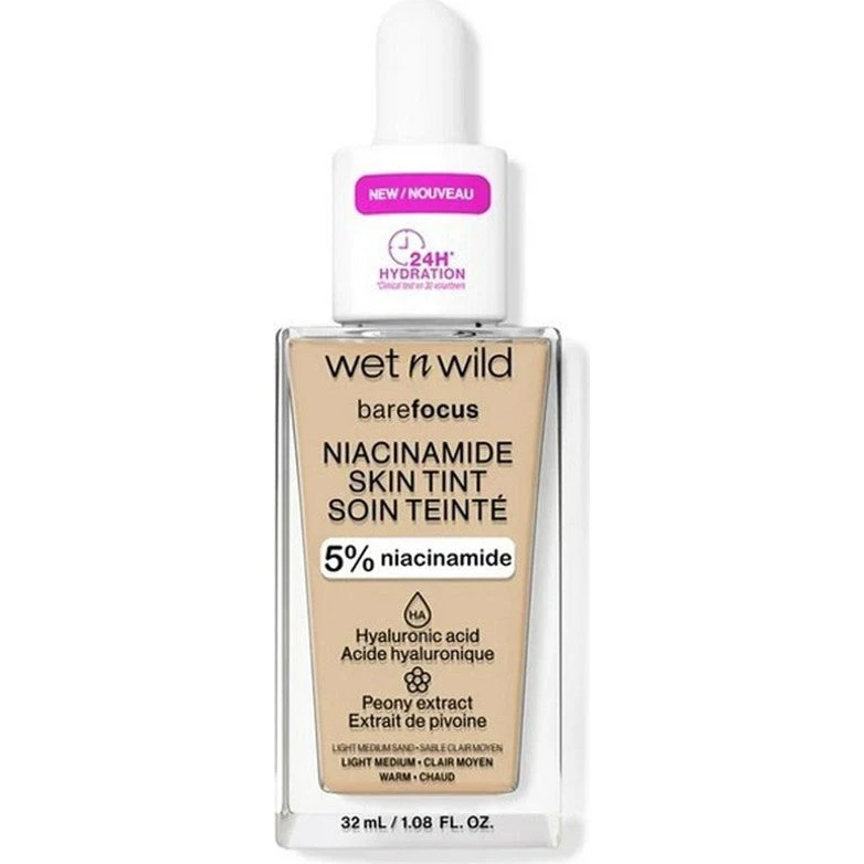 Wet n Wild Bare Focus Niacinamide Skin Tint Sabbia Chiara Media