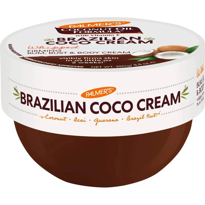 Palmer's Brazilian Coco Whipped Cream Burro Corpo e Seno