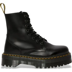 Dr. Martens Jadon Smooth - Stivali Platform in Pelle Nera
