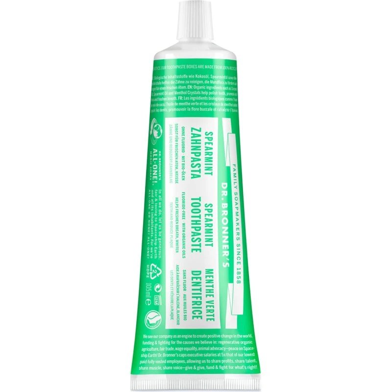 Dr. Bronner Dentifricio alla Menta Piperita Bio