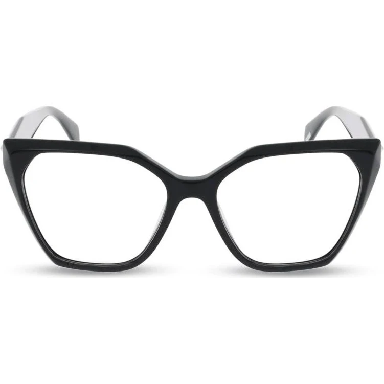 Police VPLR18 Occhiali da Vista Geometrici in Acetato Nero