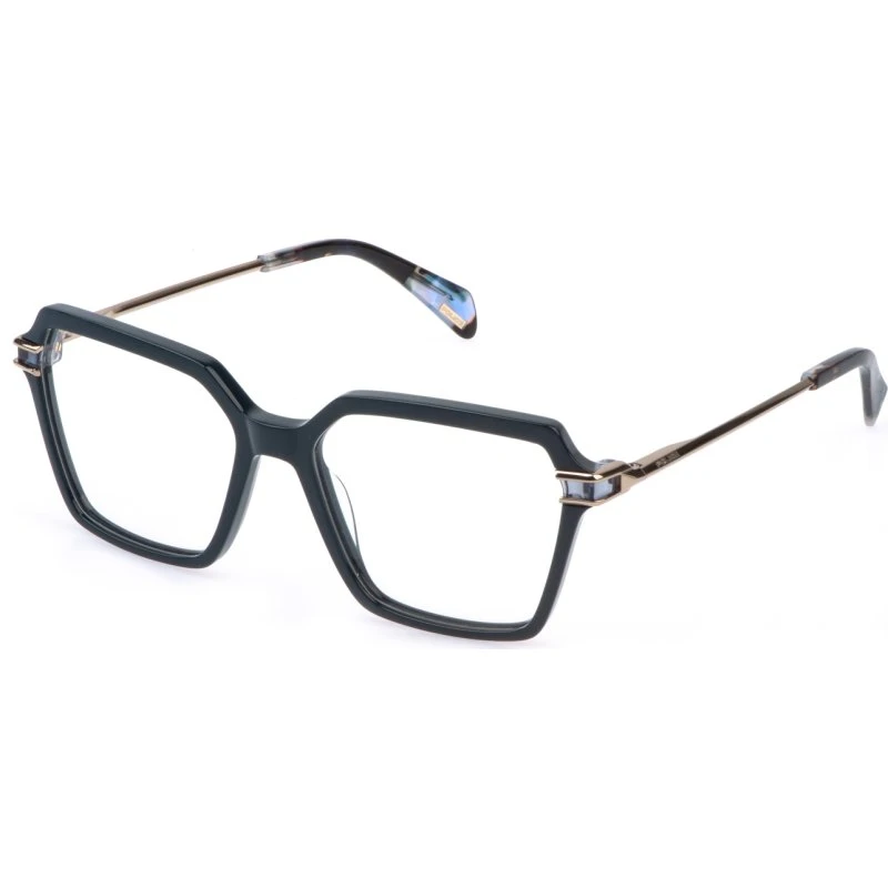 Police VPLR15 ZEPHYR 1 06WT Occhiali da Vista Donna Verde Squadrati