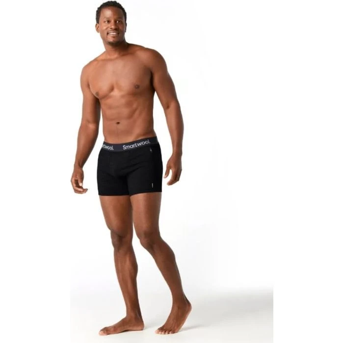 Smartwool Boxer Brief in Lana Merino Nero Taglia XL