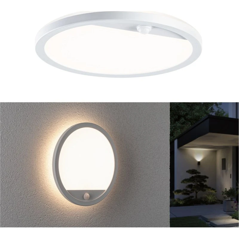 Applique da esterni LED Paulmann Lamina Round SWR White