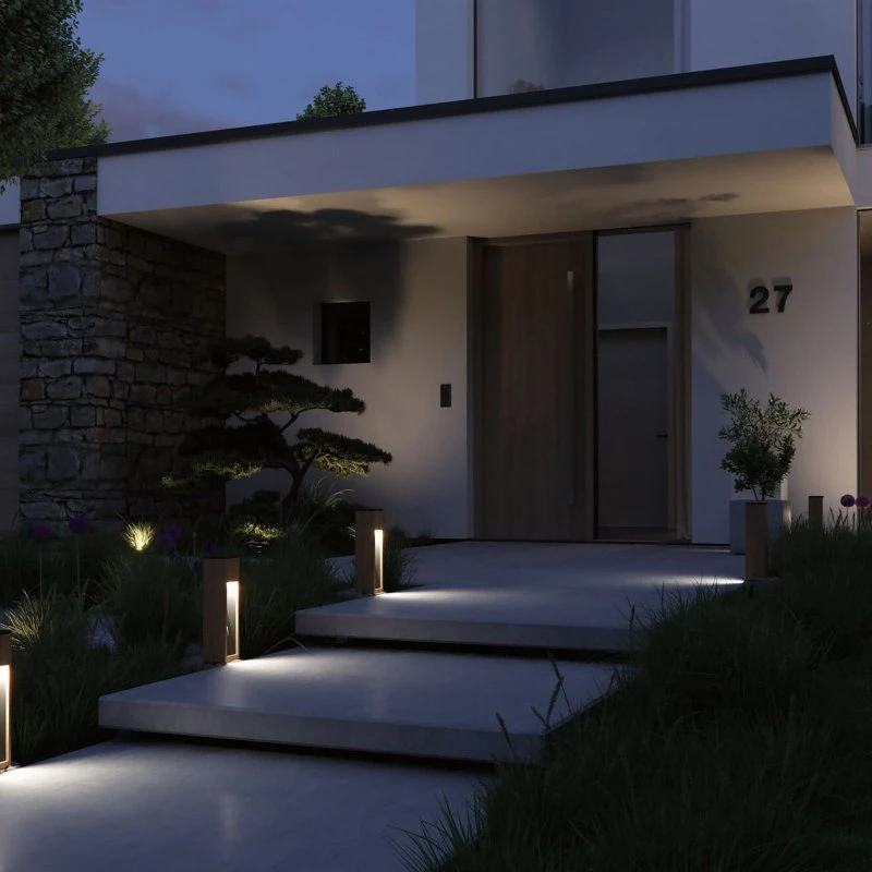 Paulmann Trabia Lampada da Giardino H40 in Legno e Metallo