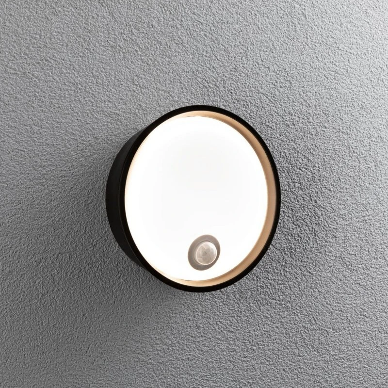 Paulmann Platomo Applique da Esterno LED con Sensore Nero