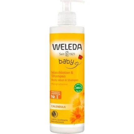 Weleda Shampoo e Lozione Detergente alla Calendula, 400 ml