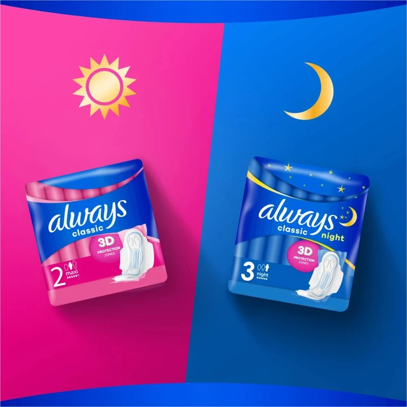 Always Classic Maxi con ali, 9 pz