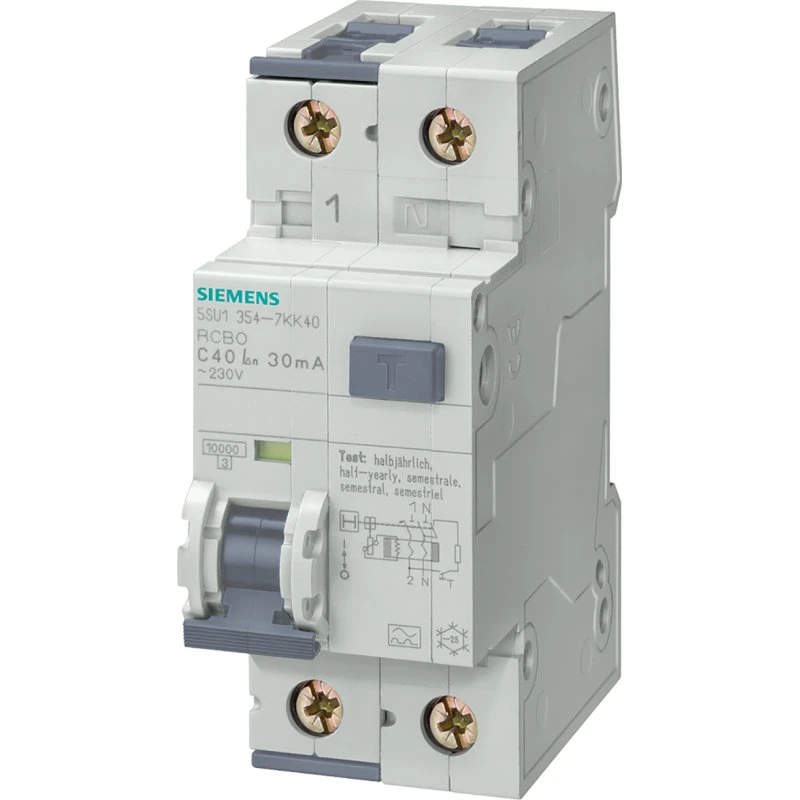 Siemens 5SU13541KK06 Differenziale 2P 6A 30mA AC