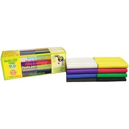 ökoNorm Bunte Knete 500g 8 Colori