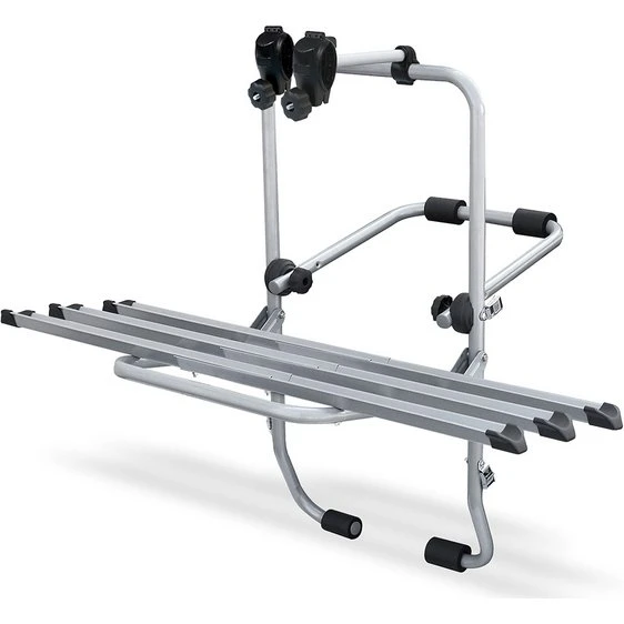 Steelbike 3 - Portabici Posteriore in Acciaio Argento per 3 Bici