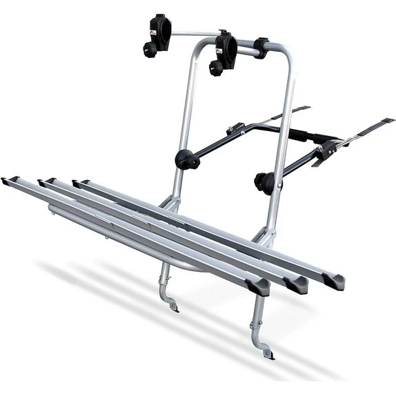 Menabo Logic 3 Portabici Posteriore in Acciaio Argento