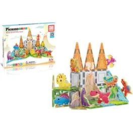 PicassoTiles Magnetic Piastrelle Dinosauri 8 Animali 38pz