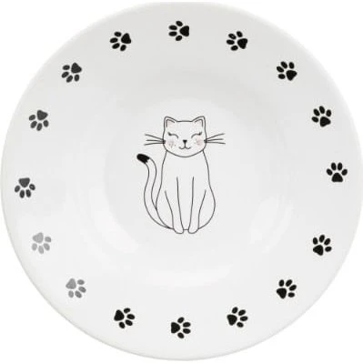 Trixie Ciotola Ceramica Basso 0,2 L Bianco