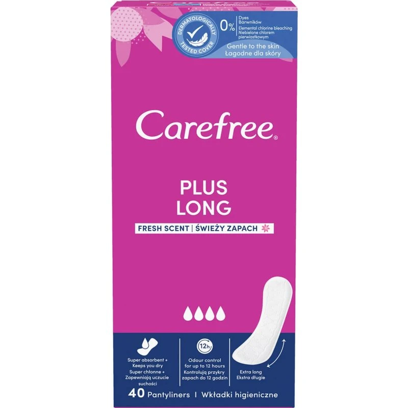 Carefree Plus Long Salvaslip 40 pz