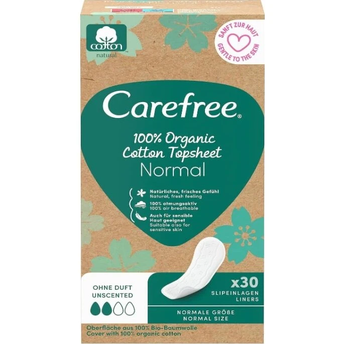 Carefree Salvaslip in Cotone Biologico 100% - 30 pz