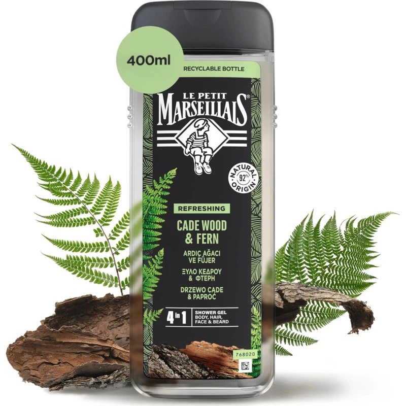 Le Petit Marseillais Gel Doccia 3 in 1 Legno di Cade 400 ml