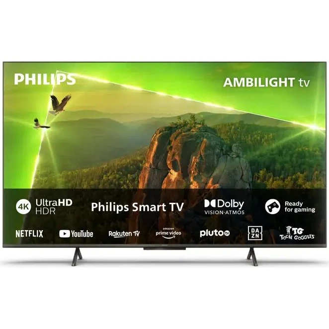 Philips Ambilight TV 8118 43" 4K UHD Grigio Antracite