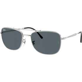 Ray-Ban RB3755 003/R5 Occhiali da Sole Argento Lenti Blu