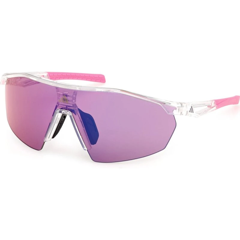 Occhiali adidas SP0116 Anemos Light S Bianchi con Lente Specchiata Rosa