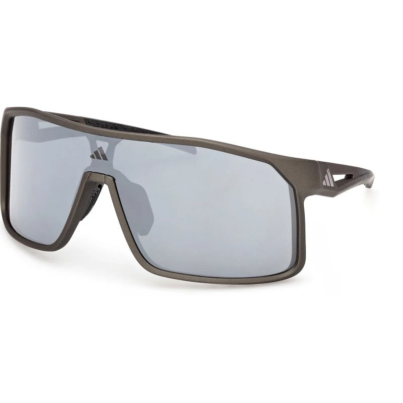Occhiali adidas Sport Alkator neri con lenti a specchio grigie