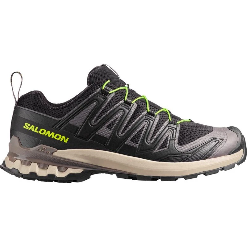 Salomon Xa Pro 3D V9 Black Dark Gull Gray Acid Lime - 8