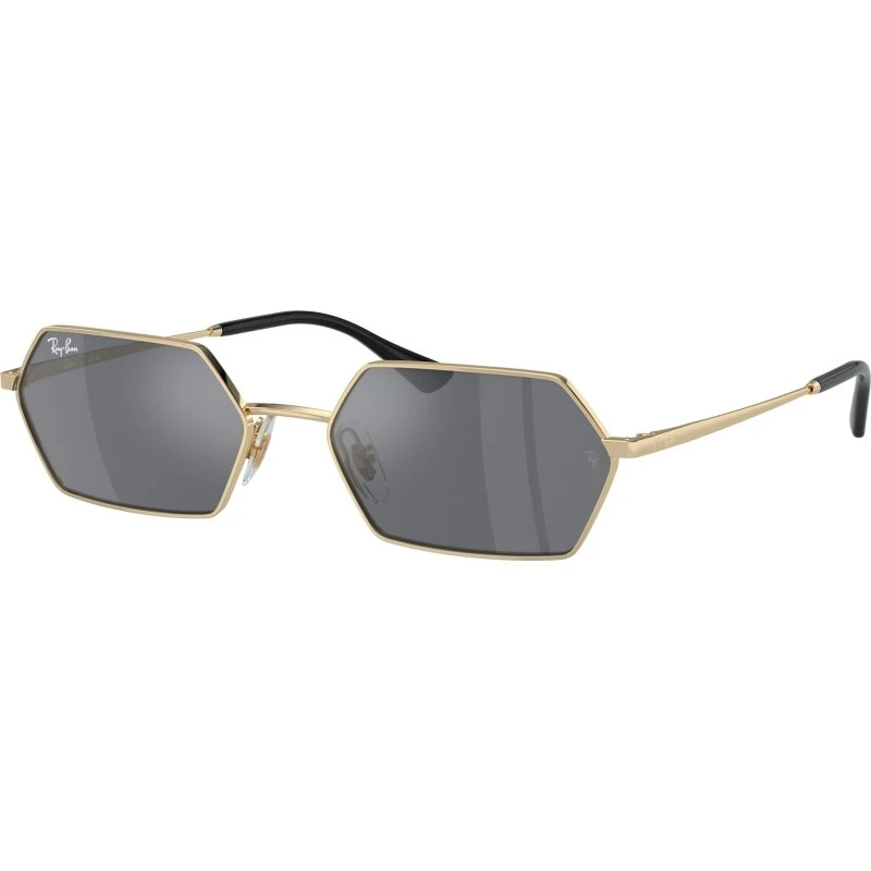 Ray-Ban RB3728 YEVI Occhiali da Sole Geometrici in Metallo Oro
