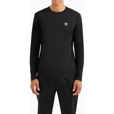 EA7 Premium Shield Maglia Manica Lunga Nero M
