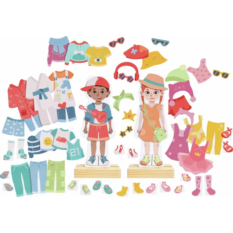 Hape Puzzle Magnetico da Vestire - 66 Pezzi